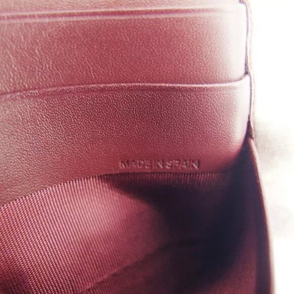 Cartier Purse Wallet Mastline Bordeaux Leather Authentic Used - Picture 10 of 11